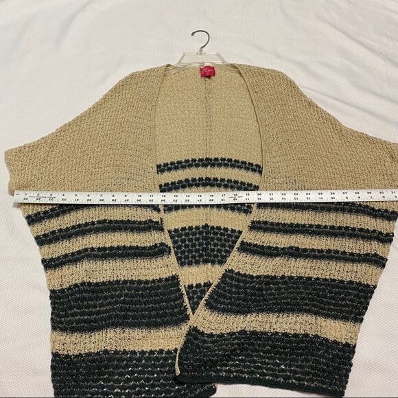 Anthropologie Cream Green Blue Open Knit Top Sz S - Picture 3 of 7